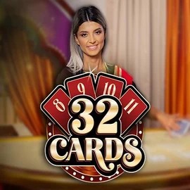 Live Casino logo of 32 Cards from Ezugi at Wolf Casino