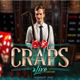 Live Craps online game logo by Evolution on wolfs-au.com