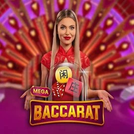 Mega Baccarat casino game by Pragmatic Play – featured logo at Wolf Casino